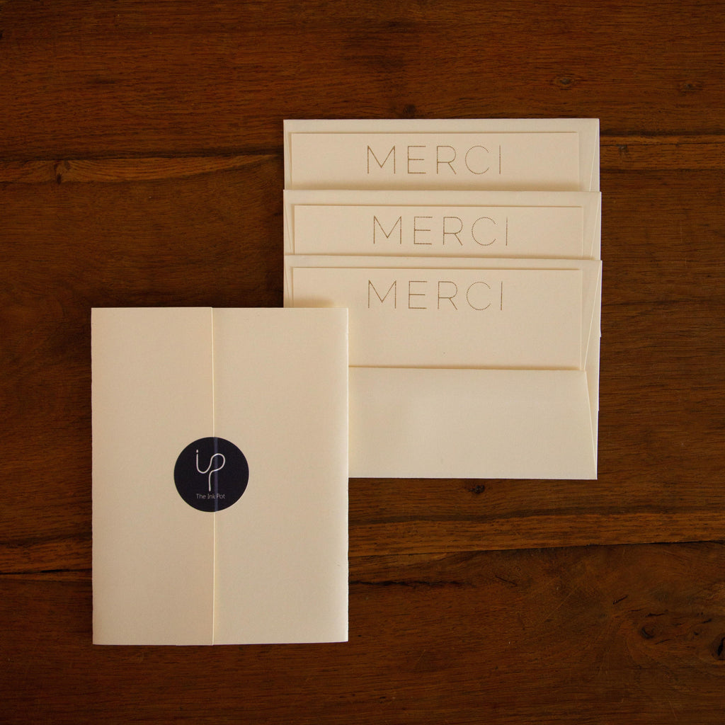 Merci Notecards (various colours)
