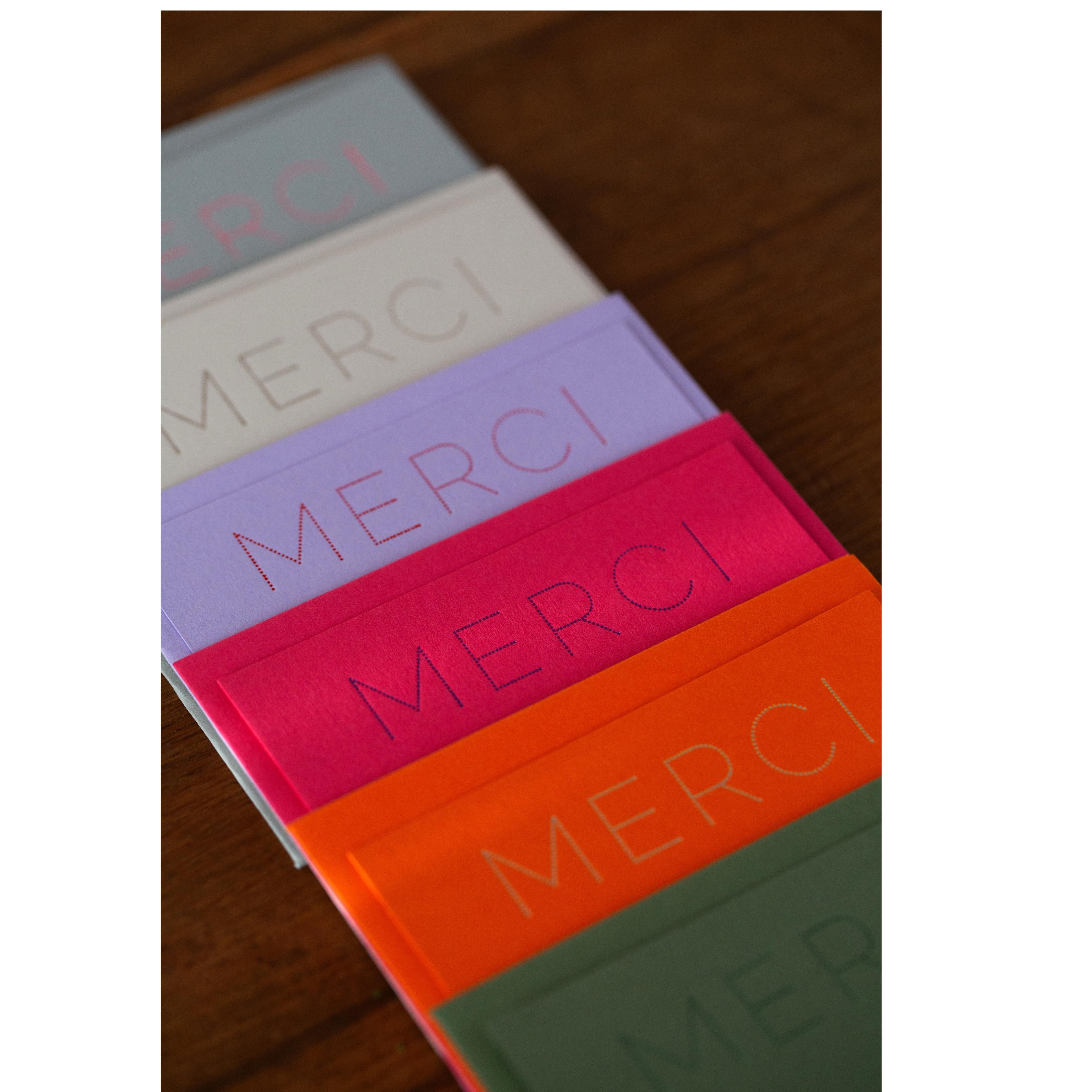 Merci Notecards (various colours)