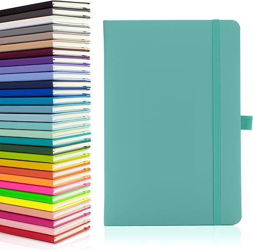 Planoova Notes London Eco A5 Hardcover Notebook – Lined, Dark Grey