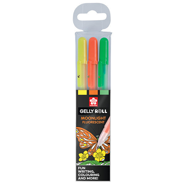 Sakura Moonlight Fluorescent Gelly Rolls 3-pack (various)
