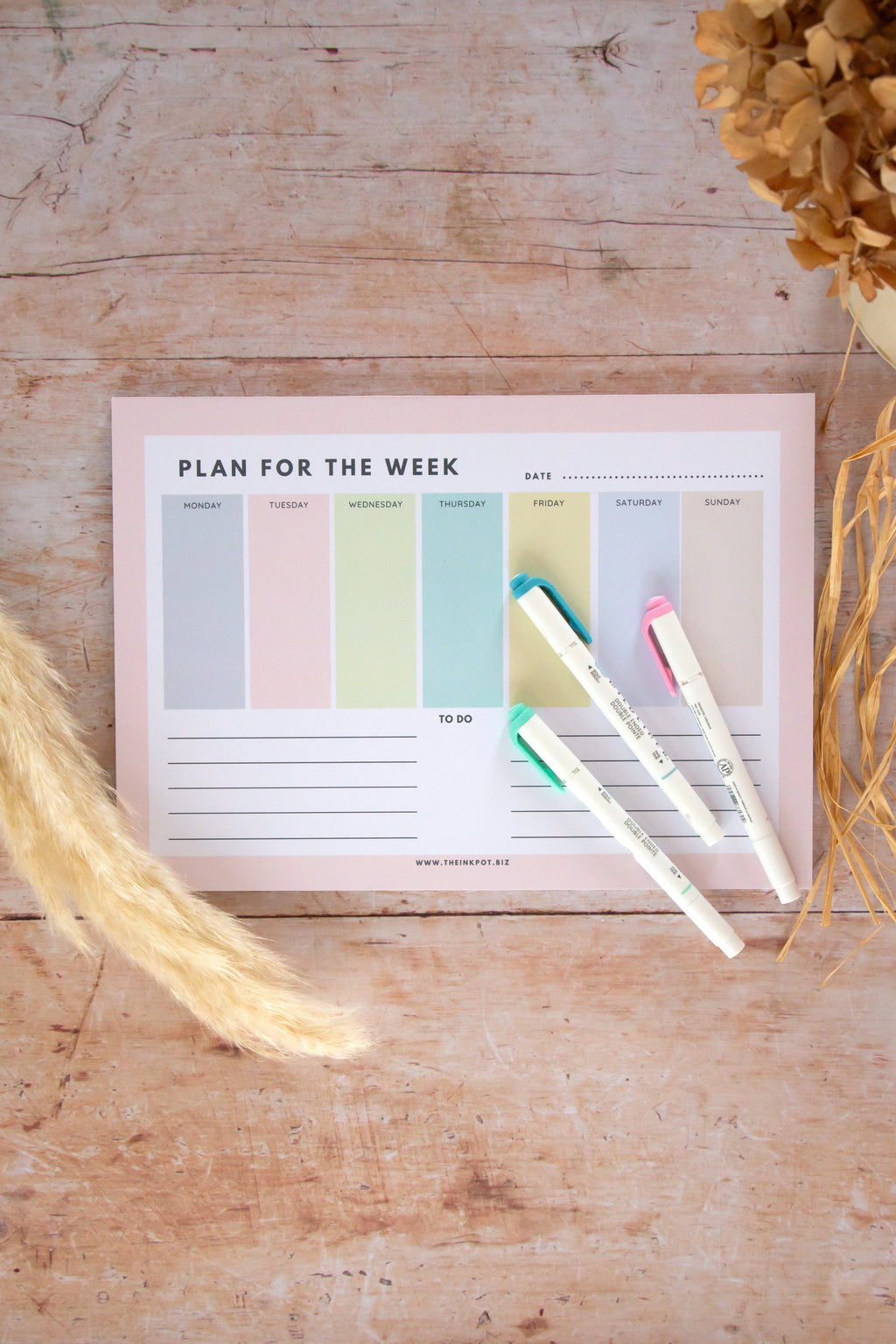 A4 Weekly Planner Pad