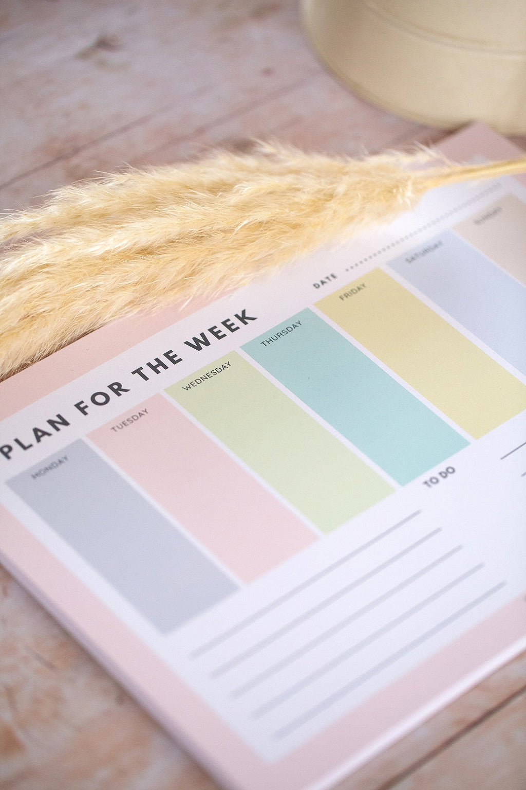 A4 Weekly Planner Pad