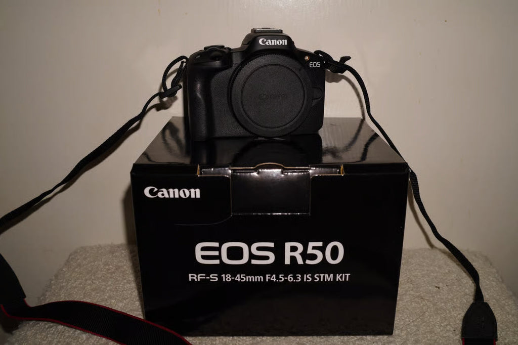 Canon EOS R50 Mirrorless Camera Kit 18-45mm & 55-210mm Lenses 24.2MP 4K WiFi