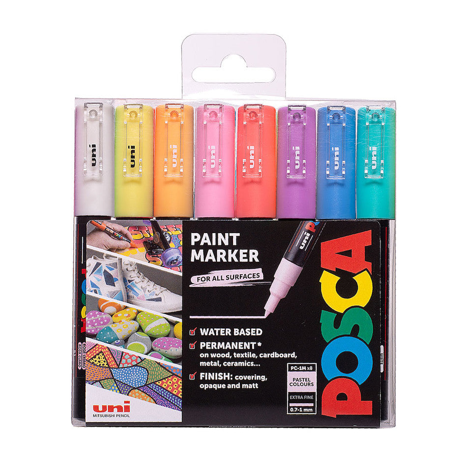 Posca Starter Pack (set of 8, 1m)
