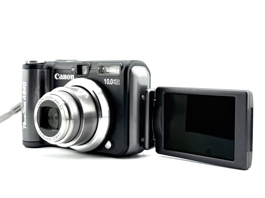 Canon PowerShot A640 Digital Camera Gray 10MP 4x Zoom